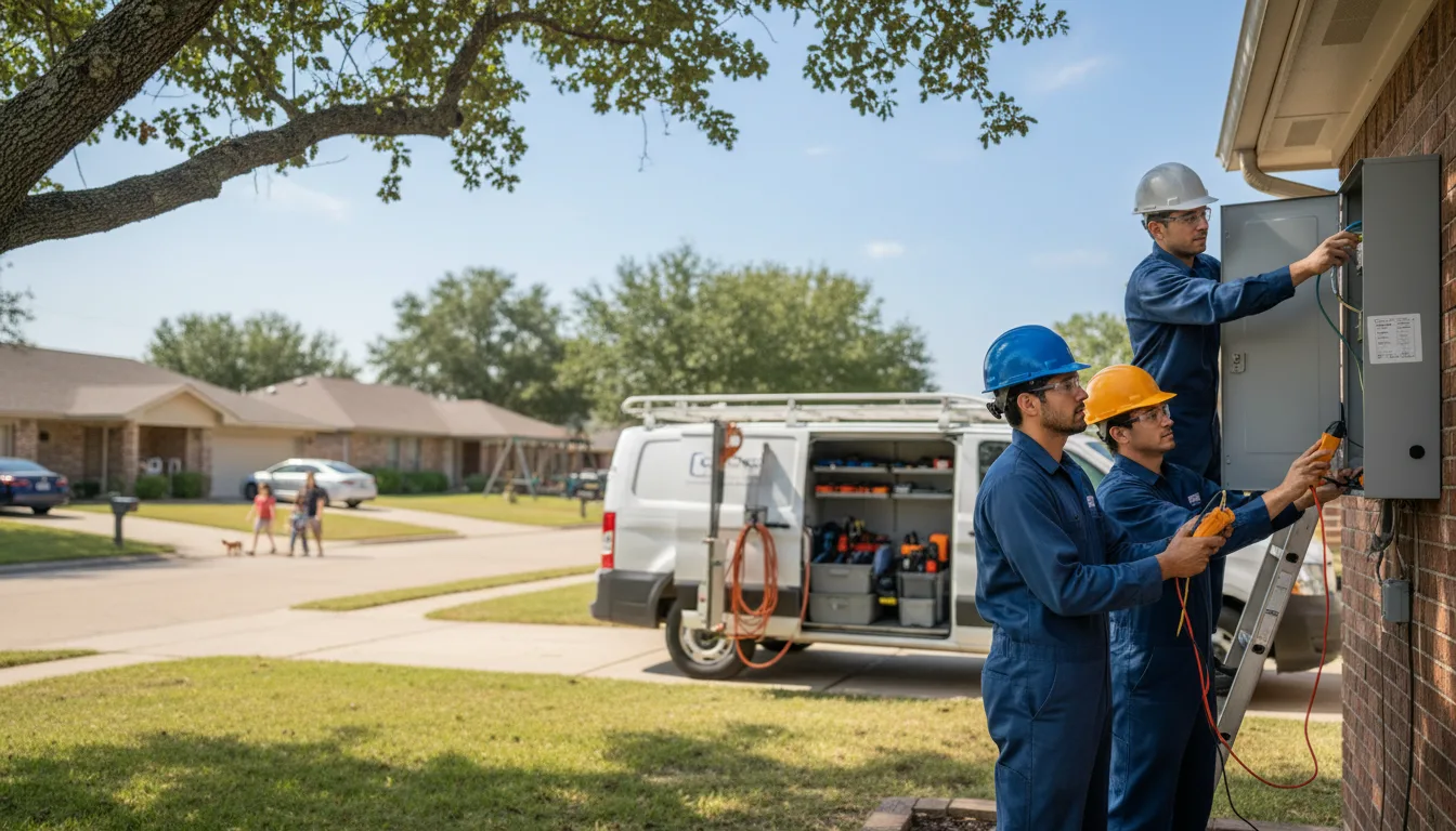 Certified electrician providing emergency electrical services in Bondurant, IA